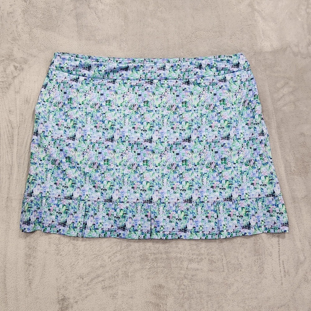 NEW EP New‎ York Skort Womens XXL Multicolor Sponge Tile Print Golf UV50+ Lined
